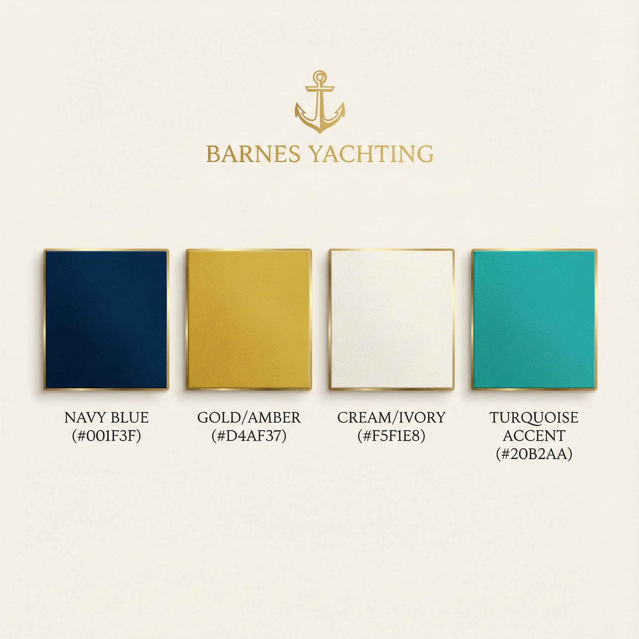 Brand color palette visualization